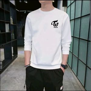 Promo Sweater Keren Kaos Pria Distro Twice Crewneck Cowok Trendy Sweatshirt Elegan Sweter Kekinian