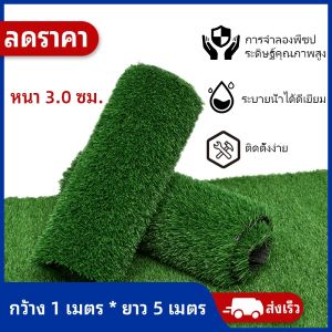 ✅ หญ้าเทียม Roll สวย หนา 3 CM ตัดขนาด 1x1ม.-7ม. ✅ (สำหรับบ้าน+คอนโด+โรงเรียน)