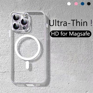 Ultra-Thin HD Clear for Magsafe Wireless Charge Case For iPhone 17 Air 16 15 14 13 12 11 Pro Max Plus Magnetic Hard Slim Cover