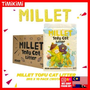 SOAR Millet Tofu Cat Litter 6L/2KG 10 Packs (1 Carton)
