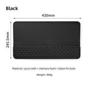 SG RumahHome® Ergonomic Memory Foam Keyboard Wrist Rest & Mouse Pad Set Wrist Support Desk Mat for PC Laptop Office