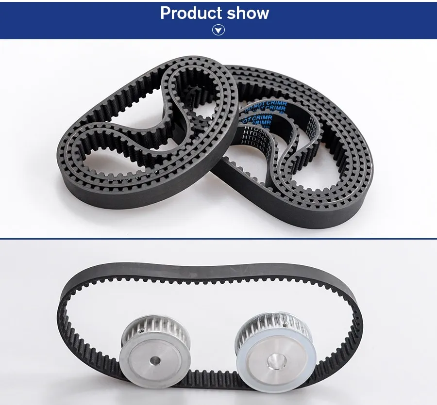 HTD 5M Timing Belt 435/440/445/450mm Length 10/15/20/25mm Width