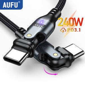 AUFU 240W USB C to USB Type C Cable for MacBook Pro Quick Charge 3.1 PD Fast Charging Cable for Samsung Xiaomi POCO Charge Cable2026