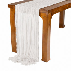 Romantic Table Runner Table Scarf Dining Table Setting Backdrop Event Decoration Kenduri Wedding Deco Cheesecloth