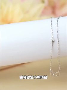 AG French puppy S925 Sterling silver necklace with hollow puppy design French elegance niche light luxury and a sense of fashion