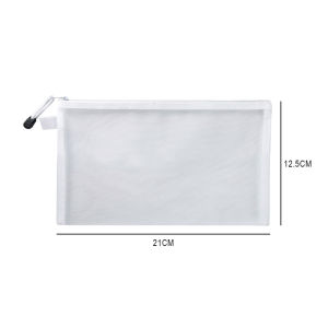 Large Capacity Transparent PVC Pencil Case Student Stationery Storage Bag Pencil Pouch with Zipper Toiletries Organizer Bag