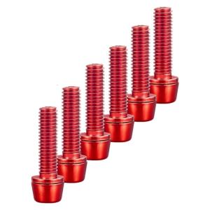 6lots Road Bike Disc Brake Rotors Fixing Screws Bicycles Handlebars Screws for Mountain Bike Stem