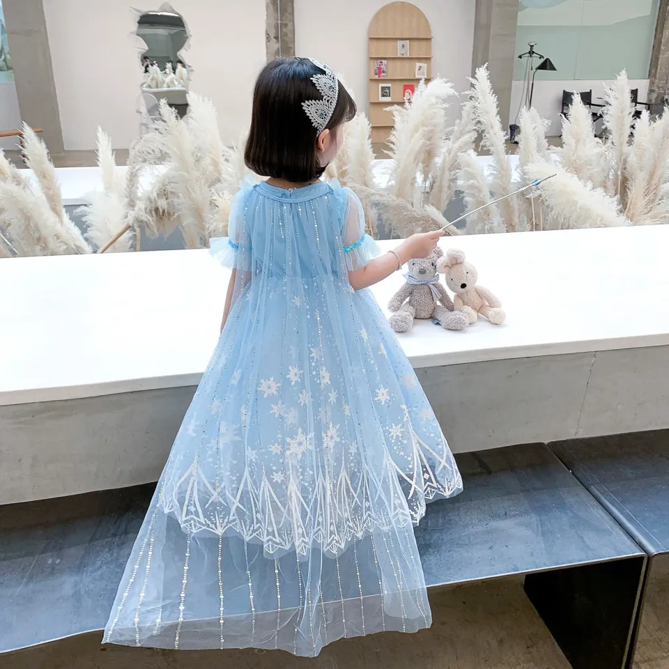 Đầm Công Chúa Elsa Màu Xanh Dương Thiết Kế Mới Xinh Xắn Thời Trang | Shopee  Việt Nam