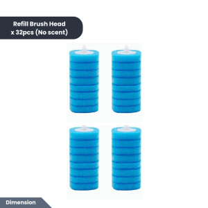 Easyhome.sg Disposable Toilet Brush | Antibacterial Deep Cleaning Touch Free Toilet Cleaner