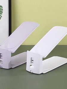 [Free Shipping] Space-Saving Double-Layer Shoe Rack Adjustable Simple Shoe Shelf Storage Magic Tool Shoe Cabinet With Layered Shelves For Organization