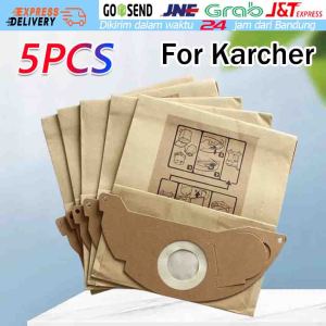 5Buah Karcher Paper Filter Bag WD2 MV2 A2004 WD 2200 Kantong Debu 6.904-322 Series Kantong Debu