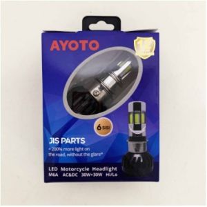 LAMPU LED AYOTO M6A 6 SISI 6 TITIK 6 MATA H6 H4 HS1 AC/DC ORIGINAL LAMPU UTAMA BEBEK MATIC MIO BEAT VARIO VIXION SCOOPY SEMUA MOTOR
