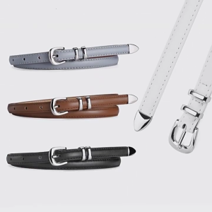 PU Waist Belts with Universal Design Thin Adjustable Waist Belt Universal Woman Dresses Skirt Coat Slimming Waistband