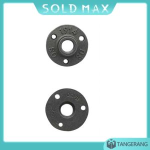 1/2"  3/4" Flange Drat Besi Cor Fitting Pipa Threaded Antik Untuk Dinding/Lantai Floor Flange
