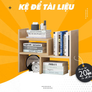 Kệ để tài liệu kệ đa năng giúp nơi học tập và làm việc của chúng ta gọn gàng sạch sẽ chất gỗ MDF dễ dàng lắp ráp!