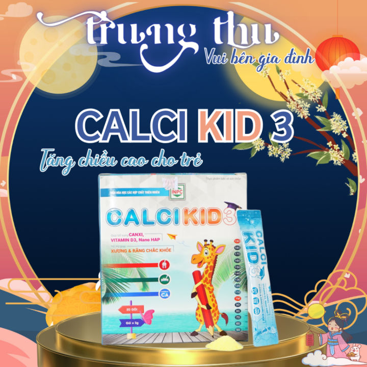 Cốm Tăng Chiều Cao CALCI KID 3 Bổ Sung Canxi và Vitamin D3 Cho Xương và ...