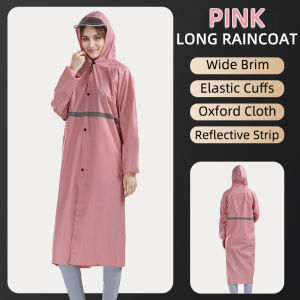 Raincoat For Adults Poncho Rain Coat Long Heavy Duty Premium Oxford Cloth Raincoat for Men Women