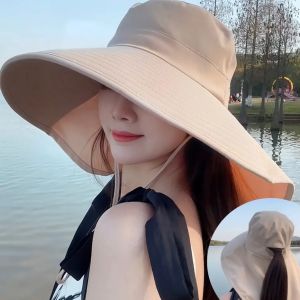 Topi Pantai Wanita Pelindung Sinar UV Matahari Fashion Korea Import Rajut Sun Visor Hat / Topi zwanita / Topi Visor / Topi Anti Matahari / Topi Cewek DO
