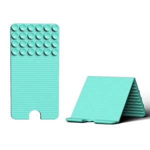 NGFINV5 Silicone Foldable Phone Stand Bendable Adjustable Phone Holder with Suction Cup Portable Multi-Angle Tablet Stand Watching Videos