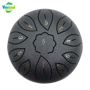 Hand Pan Tank Drum 6 inch 11 Tune Notes Steel Tongue Drums Children Beginner for Music Lovers Playing Accessories
