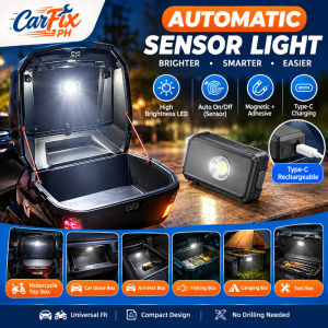 Automatic Sensor LED Light Type C Rechargeable Magnetic Lamp for Motorcycle Car Trunk Glove Box