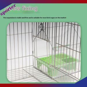 Sporter Treo Vẹt trung chuyển ngăn chặn tán xạ chim ăn bát đa chức năng chim tắm Vẹt bồn tắm phụ kiện lồng chim