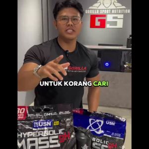 USN Hyperbolic M Protein Powder M Gh Susu Naikkan Berat Badan M Gainer Halal (6KG)Mild and effective