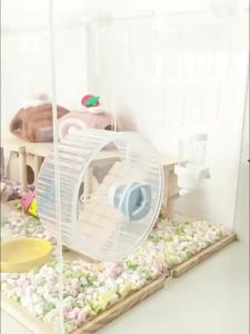UrbanSpace SG- Huge 80cm Villa Golden Bear Special Breeding Four Seasons Universal Acrylic Hamster Cage Transparent