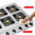 XINHONG Gas Stove 6 Burner Heavy Duty Stove For Restaurant Commercial Gas Stoves Heavy Duty Burner Gas Stove Raging Fire Energy-saving Low Pressure Stove. 