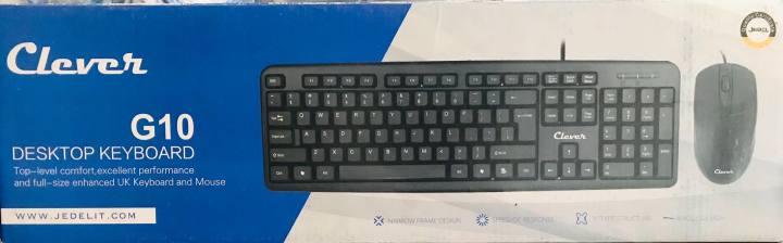 KEYBOARD AND MOUSE COMBO CLEVER G10 USB Local Supplier Warranty