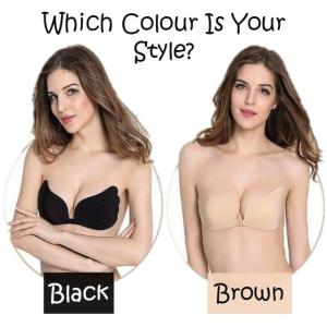 VIRENE Nu Bra Seamless Adhesive V BRA Vest Nubra / Wedding Dress / Formal Dress Push Up Nu Bra Ready Stock Premium Quality 111118 - Virene Collection