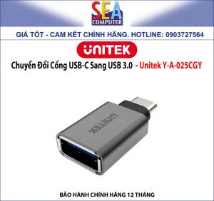 Chuyển Đổi Cổng USB-C Sang USB 3.0  - Unitek Y-A-025CGY