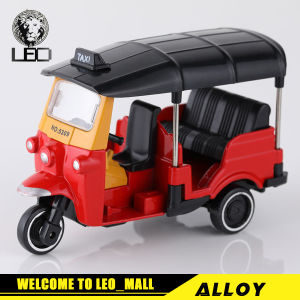 LEO 1:43 Thai tricycle Tuk-Tuk car alloy model car diecast Alloy car model toys for boys toys car for kids cars toys