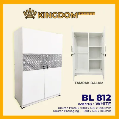 LEMARI PAKAIAN 2 PINTU KAYU MINIMALIS BABY LOCKER SUPER [PARBUB]