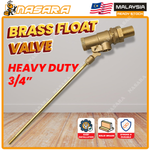 Nasara City Brass Float Valve MOH Water Tank Light / Heavy Duty 1 Inch 3/4 Inch 1/2 Inch / Tangki Pelampung Air Tembaga