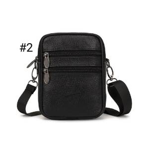 LS Hot Item Small Leather Sling Bag For Men/Women Cross Body Bag Casual Cellphone Shoulder Bag Genuine Leather Men Belt Bag