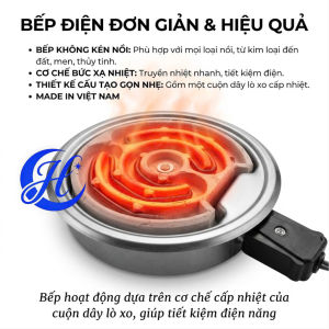 Bếp điện lò xo nhỏ 14cm hơ lá trầu cho bé