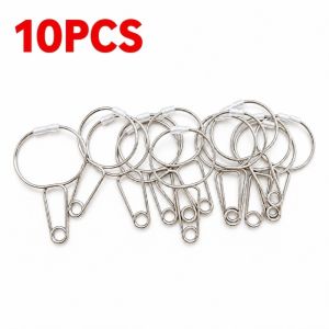 CHUAN 10Pcs loại Kẹp bấm huyệt tai Đầu silicon Màu bạc Kẹp massage bấm huyệt tai Thiết kế vòng lặp Kẹp lò xo trị liệu tai Dùng cho gia đình.