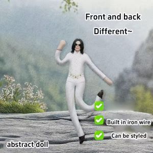Michael Jackson Rat Jerky Figure Cosplay Stuffed Ornament Bendable Wire Frame Michael Birthday Props Gift