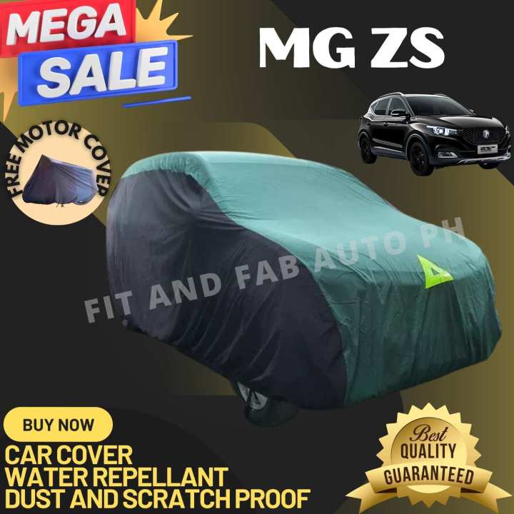MG ZS HIGH QUALITY CAR COVER - WATER REPELLANT, AND DUST PROOF - WITH FREE MOTOR  COVER