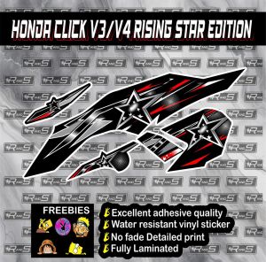 Honda Click V3/V4 Star Edition Sticker Decals