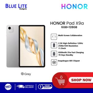 HONOR PAD X9A 2025 WIFI 6GB+128GB GRAY | FREE: AWEI EARPHONE | (11.5" | Large Memory | Slim Metal Body)