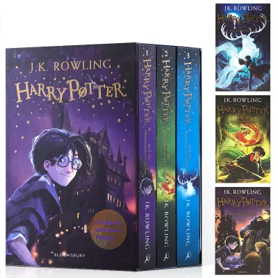 3Pcs Harry Potter 1-3 Box Set J.K. Rowling Books for Adults Novel
