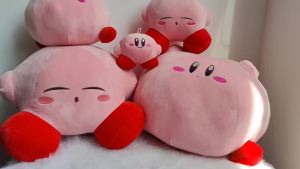 Anime Star Kirby Plush Toys Soft Stuffed Animal Doll Fluffy Pink Plush Doll Pillow Room Decoration Toys For Childrens Gift