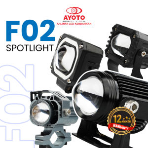 1 Buah Lampu Tembak Laser D2 Motor/Mobil/Truck F02 F02 PLUS F02 PRO F02E PRO (1 Mata) F03 dan F03 PRO (2 Mata) AC DC GARANSI 1 TAHUN