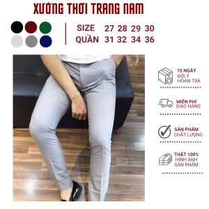 HCM QUẦN TÂY NAM CO GIÃN 4 CHIỀU CAO CẤP CHẤT MỀM KHÔNG NHĂN TD2 SIZE 27 ĐẾN 42