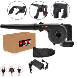 【Without battery】998VF Cordless Air Blower Rechargeable hair drier Lithium Electric dust collector 20V Without battery High Power  powerful soot blowing household Housekeeping  garden High Power Air Blower Rotation Speed ​​Adjusted