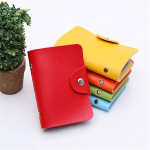 Dompet Tempat Penyimpanan Kartu Nama ATM Kredit Card Bahan Kulit Tebal 24 Slot Kartu Import Impor Uang Duit Lucu Kecil Murah Panjang Travel Organizer Dompet Lipat Card Holder Mini Gratis Ongkir Bisa COD