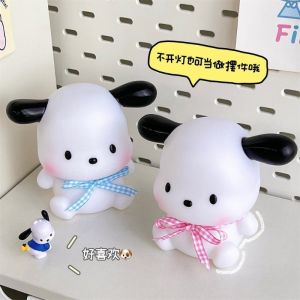 Kawaii Sanrio Anime Pochacco LED Night Light Bedside Lamp Bedroom Home Decorative Lamp Cute Children Gifts