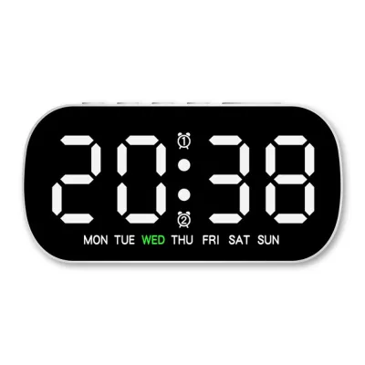 CANGMOTION Multi-functional Electronic Wall Clock Temperature Wall-mounted Display Table Clock Date Digital LED Clocks